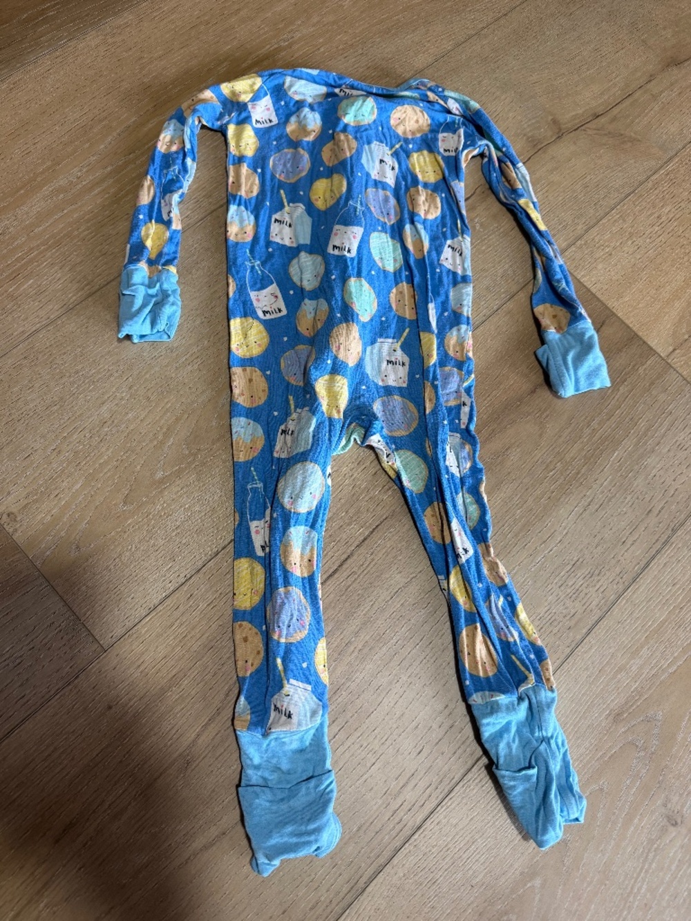 Little Sleepies|Milk&cookies print|12-18M - Picture 2 of 3